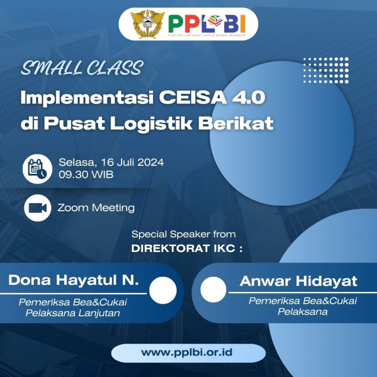 Invitation Small Class : Implementasi CEISA 4.0 di PLB